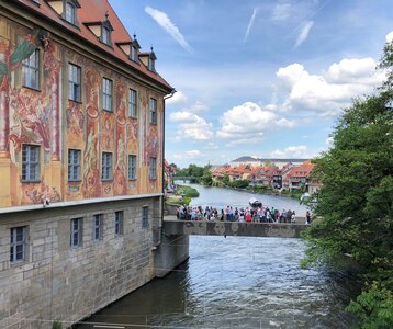 Bamberg am Kranen mit Blick auf klein Venedig
