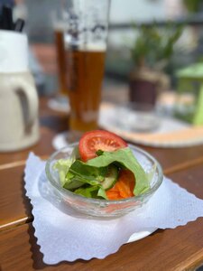 Kleiner Salat im Gasthaus Sonne in Waischenfeld