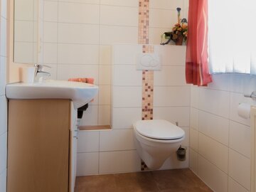 Fewo 1 Badezimmer im Fritzerhof in Kleingesee bei Gößweinstein in der Fränkischen Schweiz