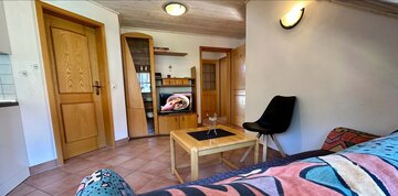 Ferienwohnung Polster - Wohnzimmer in der Ferienwohnung 3
