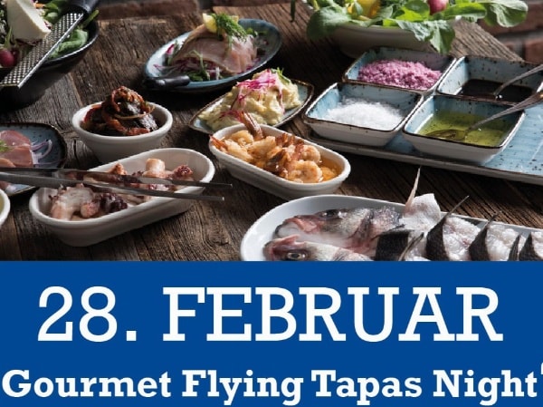 28. Februar 2026 · 18:30 Uhr – Gourmet Flying Tapas Night