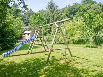 Urlaub mit Kindern - Garten der Ferienwohnung in der Fränkischen Schweiz