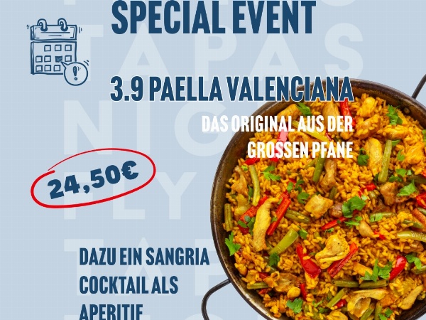 3. September 2026  Special-Event: Paella Valenciana