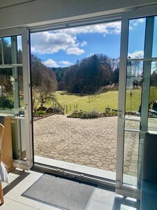Ausblick Frühstücksraum