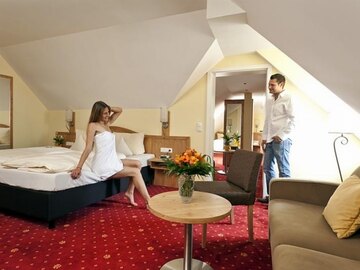 Familienzimmer im  Hotel Goldner Stern in Muggendorf in der Fränkischen Schweiz