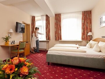 Doppelzimmer im  Hotel Goldner Stern in Muggendorf in der Fränkischen Schweiz