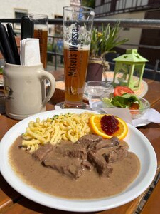 Leckeres Essen im Gasthaus Sonne in Waischenfeld