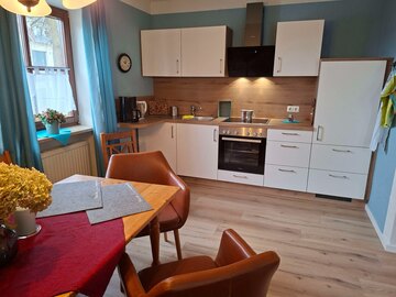 Küche der Ferienwohnung "Am Paradies" NEU!