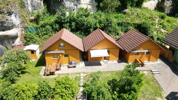 Unsere gemütlichen Blockhäuser auf dem Campingplatz Bärenschlucht