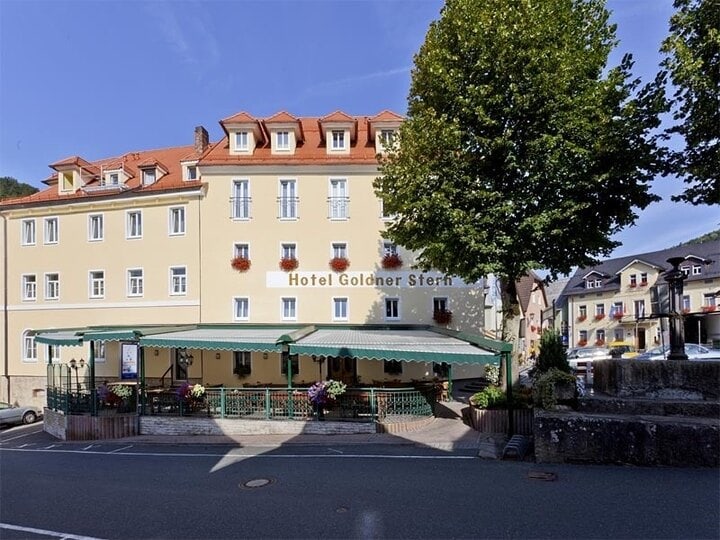 Außenansicht Hotel Goldner Stern in Muggendorf in der Fränkischen Schweiz